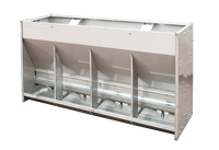 Mangeoire automatique double face en acier inoxydable 304 pour porcs, abreuvoir réglable pour l'élevage de porcelets de finition, économiseur d'aliments