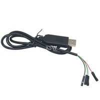Módulo de Actualización PL2303HX USB a TTL RS232 - Cable de Descarga USB a Puerto Serie con Cable de Programación de Nueve Puntas
