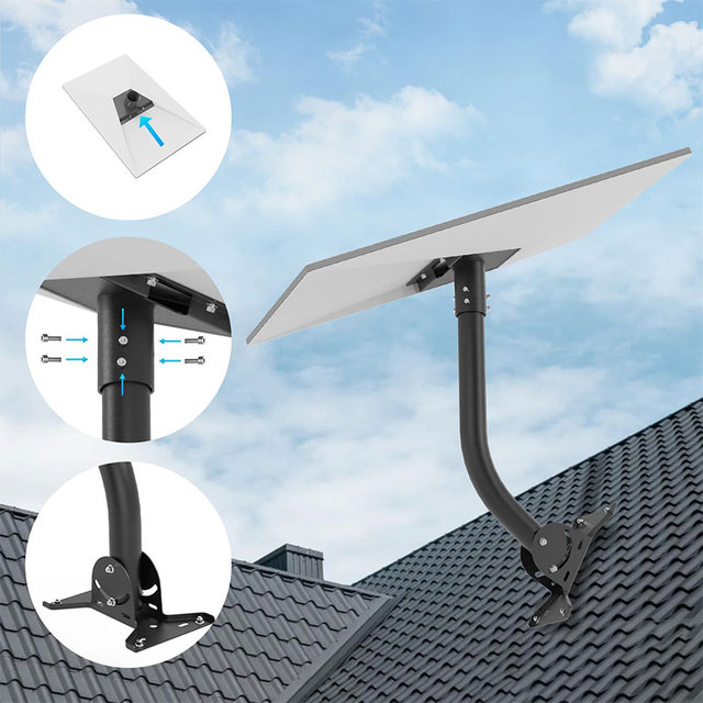 High Strength Carbon Steel Starlink Gen 3 V4 Standard Dish Support Mount Kit Satellite Bracket