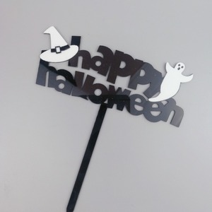 Acrylic Halloween DIY Cake Decorating Supplies Double-Inserted Card Spider <strong>Web</strong> <strong>Design</strong> for Dessert Table Not Trick Treating - Product Image 3