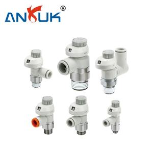 Controlador de velocidad SMC AS3211F 1 4 hilos con válvula de control de flujo regulador de velocidad compacto para cilindro neumático - Product Image 4