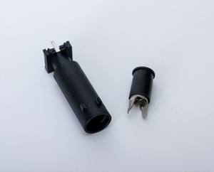 Portafusibili Nero da Pannello per Modello R3-12, 250V AC, in Bachelite e Rame, per Fusibili Tubolari da 5mm x 20mm - Product Image 5