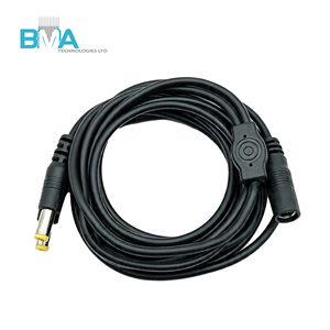 Câble d'alimentation Y Splitter DC 2.1x5.5mm Femelle vers Double 2.1*5.5mm Mâle, Faisceau de câbles d'extension DC 20AWG pour Caméra LED CCTV - Product Image 1
