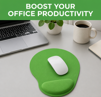 Tapis de souris ergonomique confortable pour le bureau à domicile - Support en EVA à mémoire de forme douce pour prévenir la fatigue lors du travail à distance