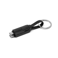 Câble de données USB-C tressé en nylon durable et épais de 7 mm, pratique, avec charge rapide 60 W, 3 en 1, personnalisable, longueurs 0,3 m et 1,2 m