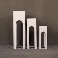 Vente directe d’usine 3 pièces ensemble de mariage pergola en métal colonne de route pour la décoration de scène