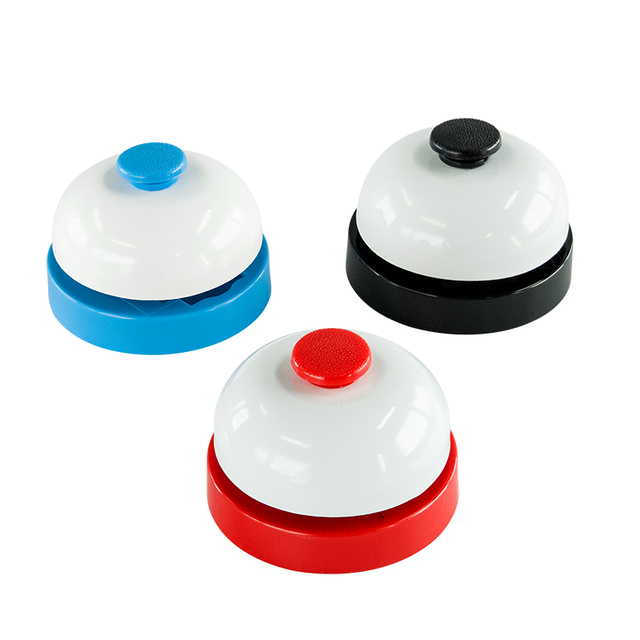 Customized Hand Press Bell Toys for Card Games Noise Maker Ring Dingdong Bell Card Games Pet Training Bell