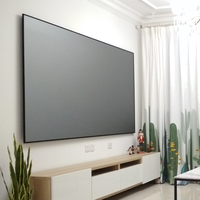 UNEED – tissu d'écran de Projection de Film argenté en PVC souple Anti-lumière de 0.3MM pour écrans de projecteur 3D 4K