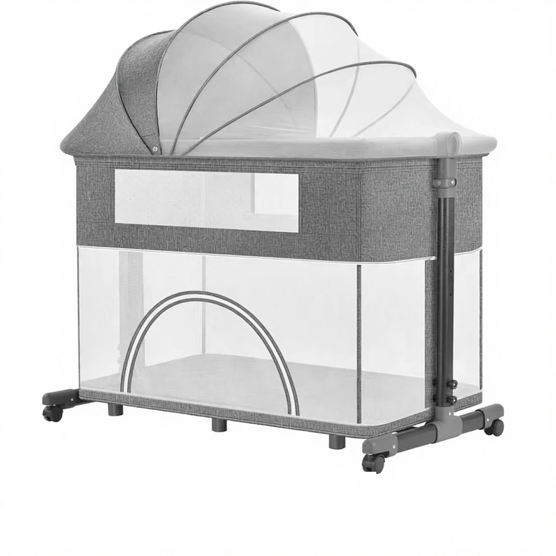 Baby Crib Portable Folding Bassinet Mosquito
