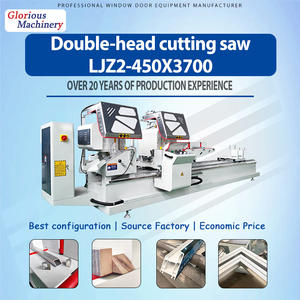 Scie à découper les fenêtres à cadre en aluminium CNC automatique à commande numérique, moteur 3KW, compatible UPVC/PVC, <span class=keywords><strong>coupe</strong></span> à 45 degrés - Product Image 1