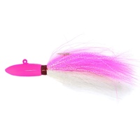 Umpan Pancing Bucktail Jig, Bulu Bucktail yang Mengalir, Kail Tajam untuk Memancing di Air Asin di Pantai