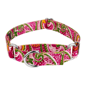소형 ~ 중형 개를 위한 럭셔리 맞춤형 인쇄 승화 조정 가능한 폴리에스터 <span class=keywords><strong>Martingale</strong></span> 개 목걸이 - Product Image 1