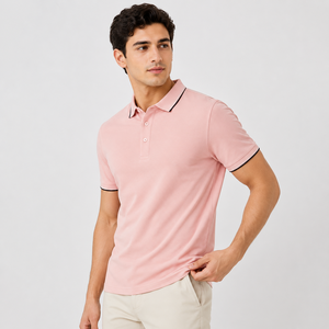 Fabricant de Conception Personnalisée OEM ODM, Impression en Gros de Qualité Supérieure pour Polos Classiques en Coton Modal avec Motifs pour Hommes - Product Image 3