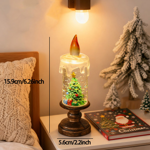 Decoraciones Navideñas de Moda 2024, Globo de Nieve con Luz LED, Muñeco de Nieve de Plástico, BINGCHI BC-K006, Regalos de <span class=keywords><strong>Navidad</strong></span> para Familias - Product Image 3