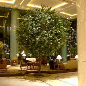 Precio de fábrica de plástico grande árbol Artificial <span class=keywords><strong>Bonsai</strong></span> Ficus de la estación - Product Image 5