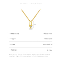 Kalung Liontin Gembok Mini Hati Perak Sterling S925 Berlapis Emas 18k Mewah FUANAY Boho Bijouterie Por Mayor