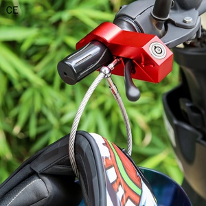 Antivol de guidon de moto en alliage d'aluminium robuste avec câble pour scooters, vélos et motos - Product Image 6