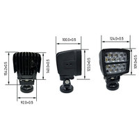 Nueva Lámpara de Trabajo LED de 140W, 6500K, IP68, Impermeable, de 5 Pulgadas, con Brazo de Pulverización, 6000 Lúmenes, para Maquinaria Agrícola y Tractores