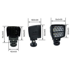 Tarım makineleri traktör için 140W 6000K IP68 IP69K su geçirmez LED püskürtücü bom çalışma ışığı far - Product Image 5