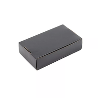 Emballage cadeau beauté, soins personnels, nail art, boîte d'emballage noir en relief, presse sur emballage pour ongles