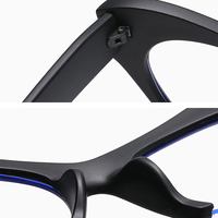 Lunettes optiques yeux de chat pour femmes, avec demi-monture, filtre à lumière bleue, 1 pièce, tendance