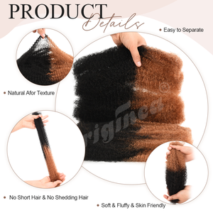 Tóc nối tết tóc người nguyên chất Micro Twist đã được duỗi sẵn, bán buôn, tóc xoăn tự nhiên kiểu Afro đang giảm giá - Product Image 2