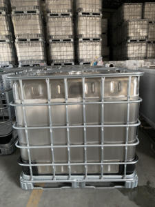 Serbatoio di Stoccaggio IBC in Acciaio Inox 1000L Personalizzabile Conforme FDA EU Rivestimento Antiruggine Coperchio/Valvola per Uso Chimico Industriale - Product Image 5