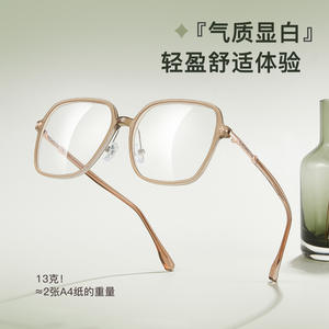 Montures de lunettes carrées Danyang, monture intégrale en métal Tr90, verres en résine anti-lumière bleue, lunettes optiques unisexes 210666 - Product Image 3