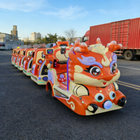 Manèges d'extérieur en plastique, train électrique sans rail, équipement d'amusement pour centre commercial et parc