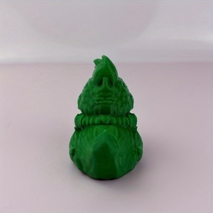 Ornamento Anatra Verde Stampato in 3D Stile Mid-Century Modern per Decorazione di Davanzali e Scrivanie - Product Image 6