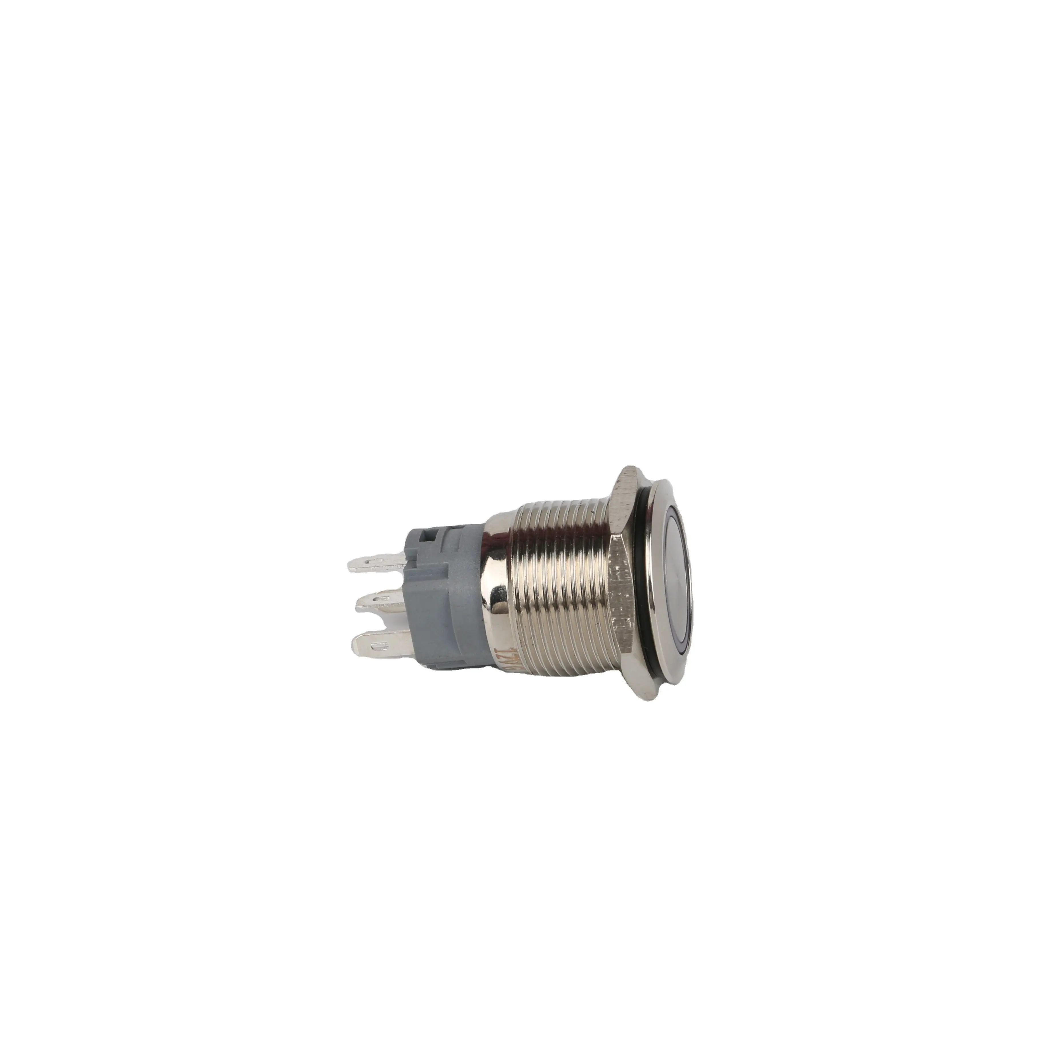 19 мм плоский материал может быть настроен со светодиод водонепроницаемый и Пыленепроницаемая металлическая кнопка IP67