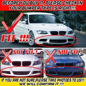 ลิ้นกันชนหน้าสีดำเงา/ลายคาร์บอนไฟเบอร์ สำหรับ BMW E90 E91 E92 E93 M3 ปี 2007-2013 - Product Image 2