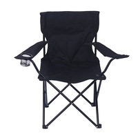 Fauteuil pliant d'extérieur en acier au carbone - Pliable et portable pour la pêche, la plage, le camping et les pique-niques - Mobilier d'extérieur