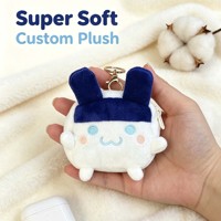 Porte-clés en peluche personnalisé, mini pochette zippée, sac à écouteurs en peluche douce, accessoire de sac à breloques personnalisé en gros