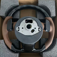 Volant personnalisé de haute qualité en cuir noir et marron pour Audi A3 8V A4 B8 B9 A5 2010 A6 C7 C8 RS3