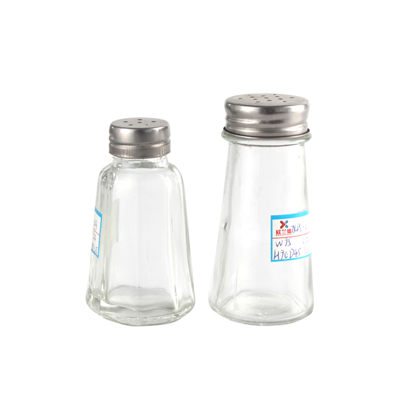 High Quality 70ml Mini Salt Pepper Shaker Glass Spice Containers Bottles Jars