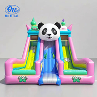 Parc aquatique gonflable personnalisé en forme de panda, château gonflable, toboggan gonflable, piscine, équipement d'amusement aquatique, fabricant