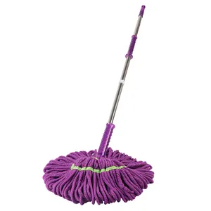 Home Use Free Hand Telescopic Spin Wash Twist Mop Easy To Clean