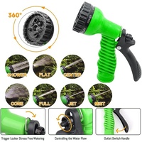 Tuyau d'arrosage rétractable haute pression 50 pieds 100 pieds Buse de pulvérisation d'eau en caoutchouc polyester robuste Tuyaux d'arrosage durables