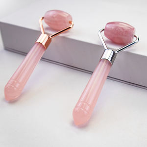 Mini anti-rides visage beauté outil de massage rouleau quartz rose <span class=keywords><strong>Jader</strong></span> rouleau visage et corps soins de la peau - Product Image 2