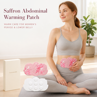 Patch thermique au safran pour le confort abdominal des femmes pendant les règles – Soin doux et apaisant pour la routine quotidienne