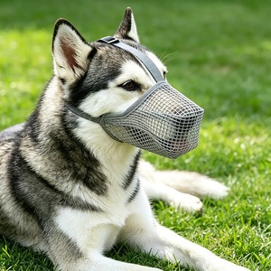 Bozal para perros de razas medianas y grandes, antipinzamiento, de malla transpirable, ajustable, para Golden Retriever, Husky, uso en exteriores - Product Image 3