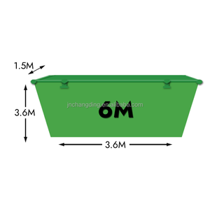 <span class=keywords><strong>Bac</strong></span> à déchets industriel standard australien de 4 m³ en <span class=keywords><strong>acier</strong></span> pour les déchets de construction et de démolition, <span class=keywords><strong>acier</strong></span> Q235, revêtement durable - Product Image 4