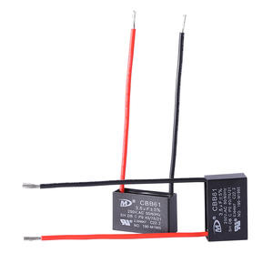 Condensateurs de démarrage AC CBB61 adaptés pour ventilateurs de plafond, conformes RoHS, condensateur de ventilateur CBB61, CBB61 6µF 450VAC, condensateur AC - Product Image 1