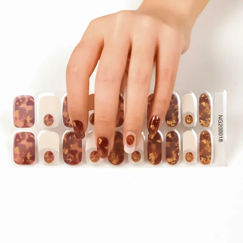 Custom korea cartoon lovely gel nail polish sticker decals