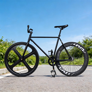 Bicicleta Urbana Retro 700C de Una Velocidad, Estilo Vintage, con Cuadro Clásico de Fibra de Carbono, Piñón Fijo, Ciclismo Freestyle - Product Image 5