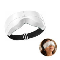Masseur oculaire à chaleur constante avec bandeau élastique réglable et cadre pliable pour la relaxation à domicile