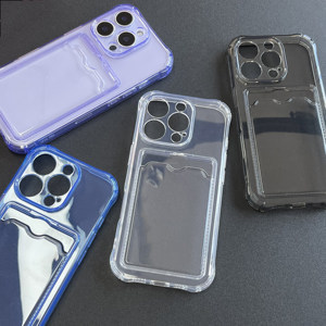 <span class=keywords><strong>เคส</strong></span>ใส TPU กันกระแทกสำหรับ iPhone 16 <span class=keywords><strong>Pro</strong></span> 15 <span class=keywords><strong>Pro</strong></span> <span class=keywords><strong>Max</strong></span> 14 Plus <span class=keywords><strong>13</strong></span> <span class=keywords><strong>12</strong></span>มีช่องใส่การ์ดทนทานมีสไตล์สำหรับการใช้งานในชีวิตประจำวัน - Product Image 4