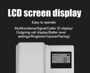 Interkom genggam Audio nirkabel kualitas tinggi dengan tampilan layar LCD mengurangi kabel Flush Mount desain untuk plastik buatan <span class=keywords><strong>Villa</strong></span> - Product Image 5