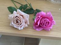 W-A0002 Nouvelle Conception Roses Artificielles Haut de Gamme Effet Naturel Morandi Blanc Rose Grandes Têtes de Roses pour Mariage